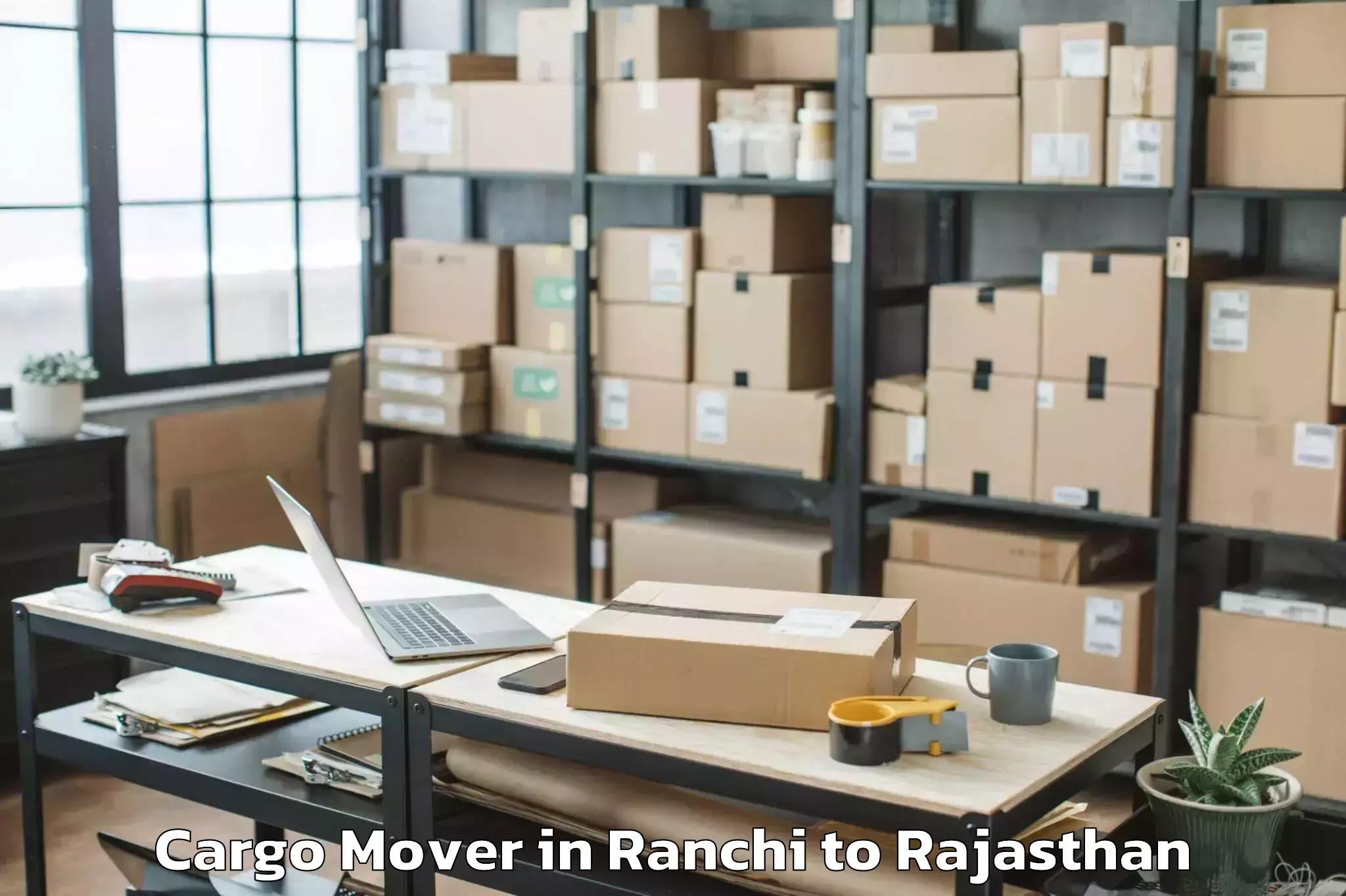 Book Your Ranchi to Pindwara Cargo Mover Today